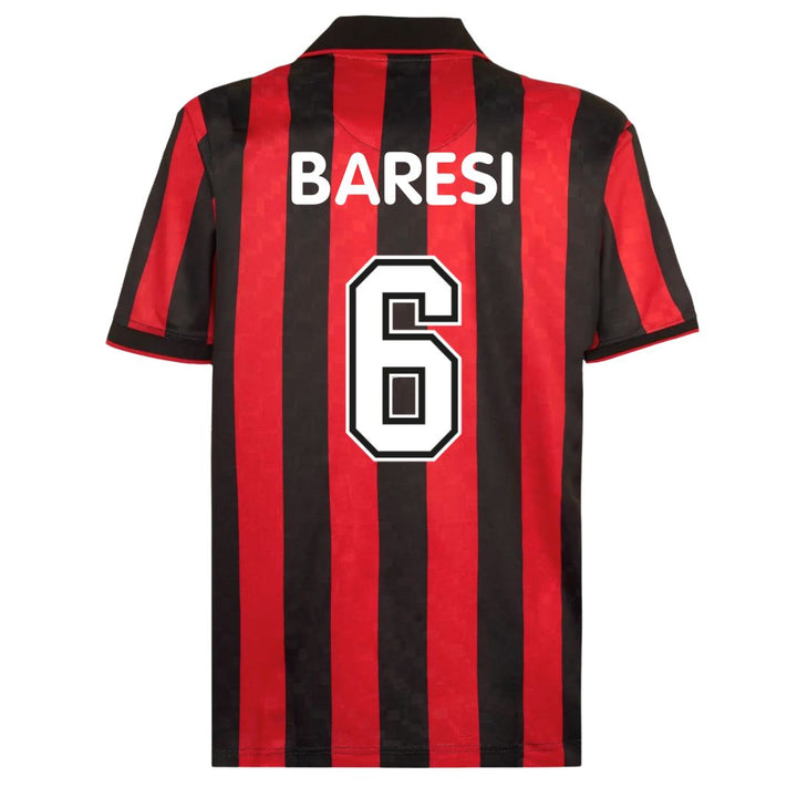 1995/96 AC Milan Home Jersey - Baresi 6 - ITASPORT