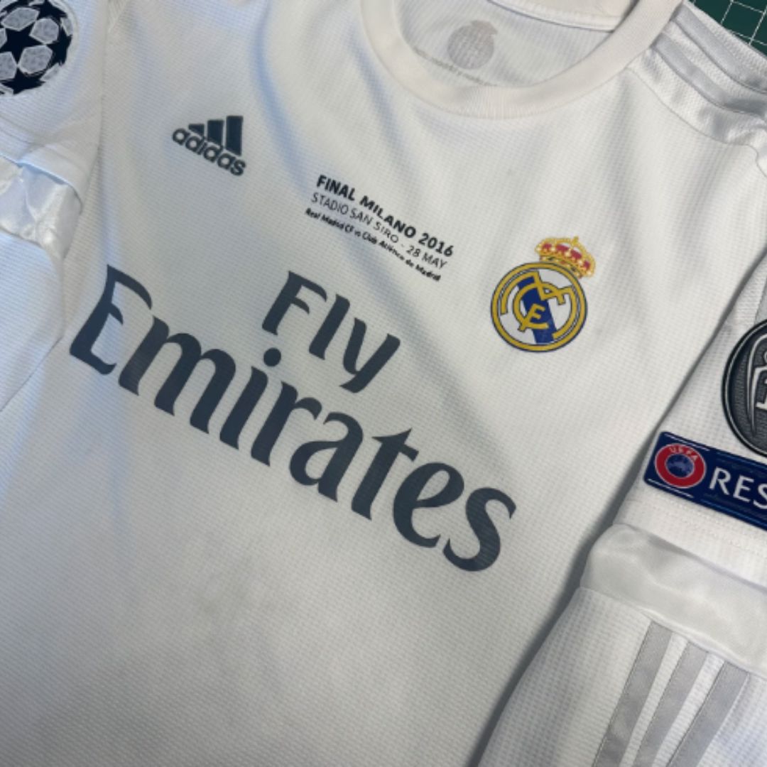 2016 Real Madrid Home Shirt UCL Final L/Sleeve Ronaldo 7 - ITASPORT