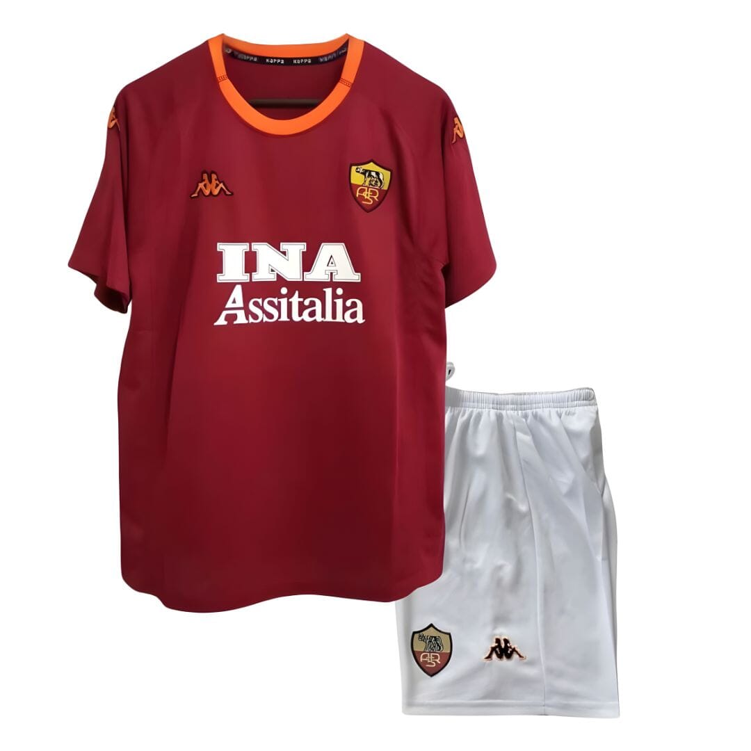 AS Roma 2000/01 Home Jersey Kids Retro Edition - KAPPA