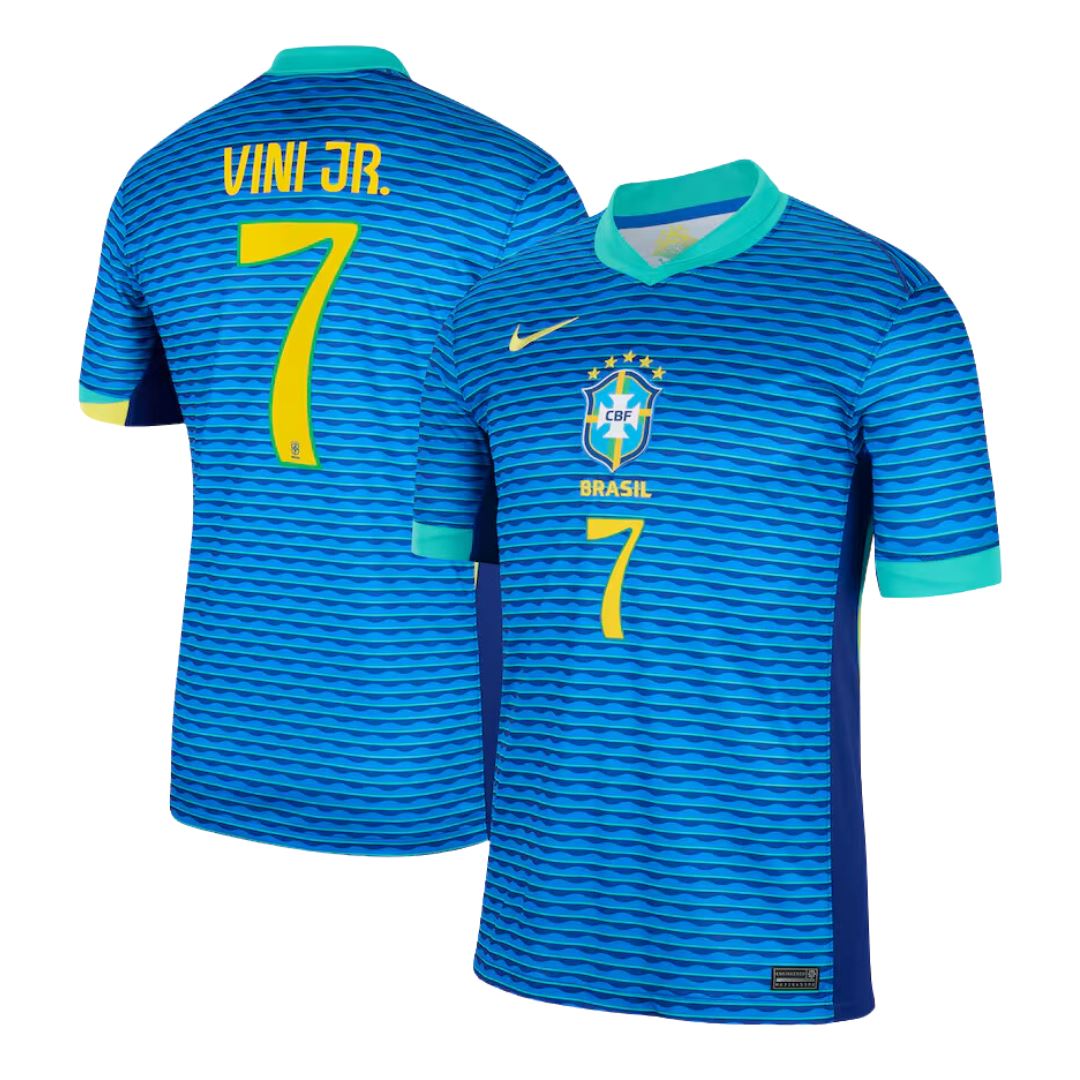 Brazil Away Jersey 24/25 Vini Jr #7 Kids - NIKE