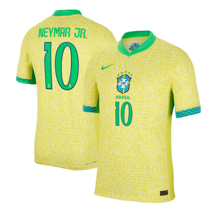 Brazil Home Jersey 2024/25 Neymar #10 - NIKE