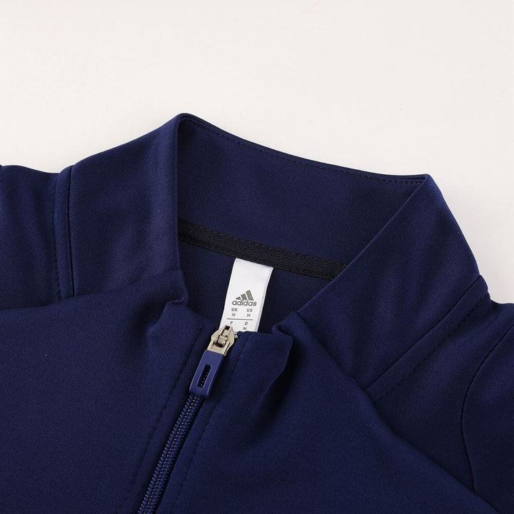Kids Italy FIGC Navy Full Zip Training Tracksuit 24/25 - ADIDAS