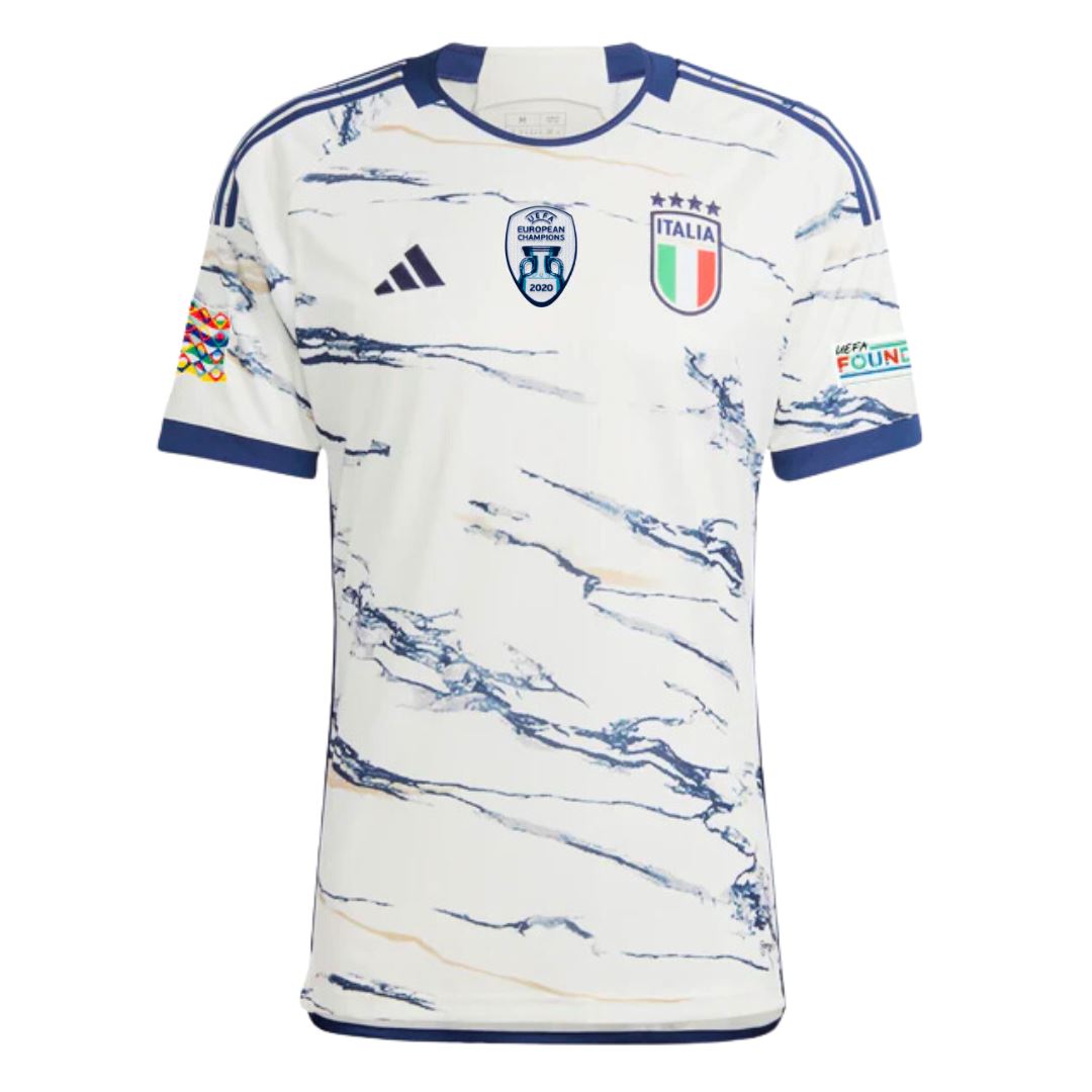 Italy Away Jersey 2023/24 w. Nations League Patches - ADIDAS